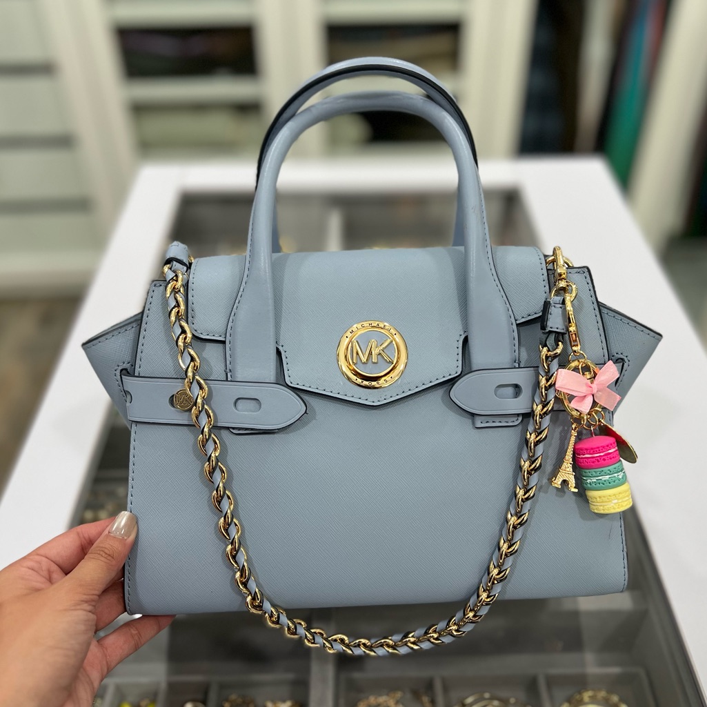 Nwot Michael Kors Carmen Medium Belted Satchel Nwot